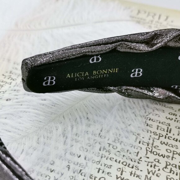 Brand New Alicia Bonnie The Precious Metals Bronze Metallic Knotted Headband Fau - Picture 4 of 4